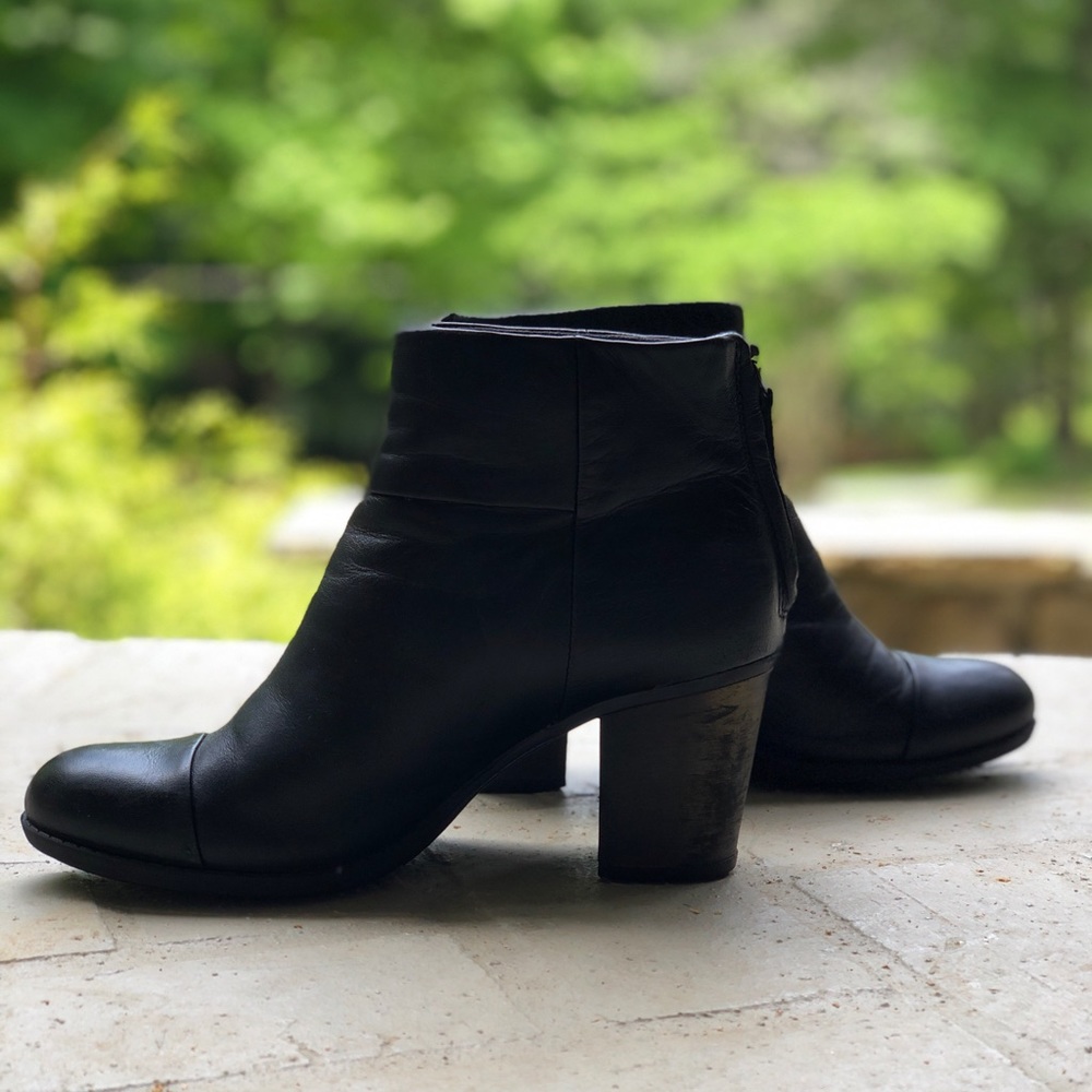 Black Clarks Ankle Boots